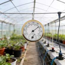 1pc 5.5cm Diameter Adhesive Mini Temperature & Humidity Gauge, Metal Material, Physical Mechanical Non-Electric Non-Magnetic Sintered Temperature Indicator -25°C~55°C, Suitable For Indoor/Outdoor, Car, Kitchen, Laboratory, Home, Office, Wall (Random Multi-Color) - Multicolor - View 10