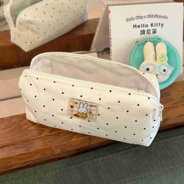 1pc 2026 New Miffy Storage Bag, Cute Polka Dot Small Storage Bag, High Aesthetic, Suitable For Birthday, Party, Holiday, Fan Gift, Surprise Toy, Gift For Friends And Family (Random Style)