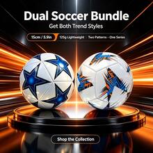 2pcs Different Pattern Lightweight Tech Fashion Footballs, Optimized Ball Weight Distribution, Long-Term Control Without Fatigue. Normal Use On Wet Fields After Rain. Futuristic Appearance, Breaking Away From Traditional Monotonous Football Design, Fusion Of Sports And Art. - Blue - View 7