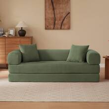 Knochenloses Sofa-Kombinationssitz, Schlafsofa, Das In Ein Schlafbett Umwandelt Werden Kann, Tatami-Bodensofa Für Wohnzimmer, Schlafzimmer Und Wohnungen Klappsofa - Green - View 1