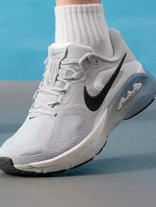 Nike New STRUCTURE 26 Men's Running Shoes, Casual Cushioned Sneakers - Grey/Smoky Blue - View 1