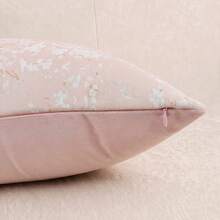 1PC/2PCS Vintage Butterfly Pillow Case, Natural Chenille Floral Pattern Rectangular Pillow Case, Soft & Luxurious, Neutral Tone Accents, Suitable For Living Room And Bedroom Use - Pink - View 7