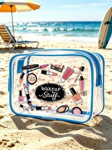 Large Capacity High Quality PVC Travel Storage Bag, With Zipper Closure, Lightweight Fade-Resistant Cosmetic And Toiletry Bag, Suitable For Women And Girls - Multicolor - View 26