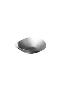 1pc Vintage Stainless Steel Asymmetrical Oval Plate, Fish Plate, Cold Dish Bowl, Salad Bowl, Curry Rice Plate, Restaurant Dish, Dessert Plate - Silver - View 5