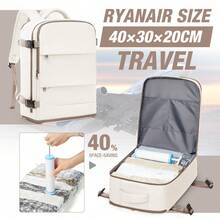 Large Capacity Travel Vacuum Backpack, Practical Laptop Bag, Fits 14-15.6 Inch Laptop, Vacuum Compression Backpack With Manual Air Pump, Suitable For Daily Casual Use, Unisex Travel Backpack, Size 40*30*20cm, Features Dry/Wet Separation Pocket & Comfortable Back Design, Suitable As Carry-On Luggage, Unisex, Men's Women's Commuter Backpack, Outdoor Backpack, Campus Backpack, Commuter Backpack, Travel Backpack, Weekend Bag - Multicolor - View 14