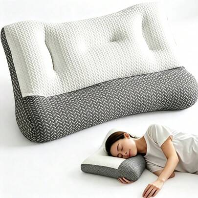 Cervical Pillow, Ergonomic Neck Relief Pillow With Breathable Pillowcase, Adjustable Contour Neck Support Pillow, Suitable For Side, Back, And Stomach Sleepers, Bed Pillow, Cervical Protection, Soft Pillow To Relieve Neck Discomfort