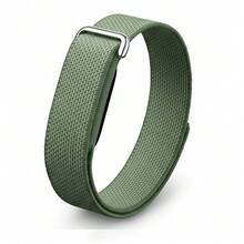 適用於 Air Sports Band 的替換編織魔鬼氈腕帶，戶外跑步用，極簡純色錶帶 - 適用於  Fitbit Air - 查看 10