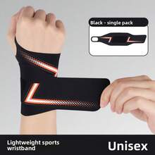 1pc Adjustable Thin Compression Wristband, Suitable For Sports And Fitness, Badminton Sweat-Absorbing Wristband, Joint Support Sleeve - Multicolor - View 14