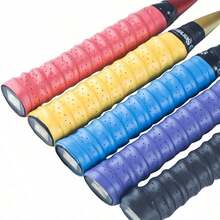 Premium Non-Slip Badminton And Tennis Racket Grip Tape, High Traction Moisture-Wicking Comfortable Handle Wrap, Perforated Breathable Anti-Slip Tape, Sweat-Absorbing, Tennis/Squash Racket Handle Grip, Durable Replacement Tennis Racket Inner Grip, Badminton/Squash Racket Handle - Multicolor - View 11