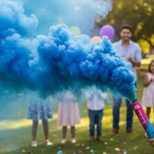 Bastão De Fumaça Cores Casamento Revelação Aniversário Time Chá revelação bebê - Visão 14