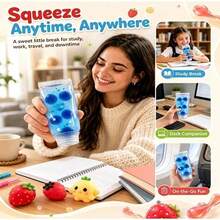 1pc Transparent Jam Toothpaste Squeeze Toy, Portable Cute Slow Rebound Stress Relief Finger Sensory Toy Gift - Multicolor - View 5