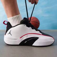 Nike 新款 Jordan All Game 男子運動鞋 籃球比賽訓練 I85 PF 緩震籃球鞋 - 黑白紅 - 查看 4