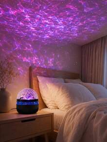 Dreamy LED Water Ripple Projector With Remote Control - USB Powered, Color-Changing Polka Dot Lighting, Suitable For Bedroom, Wedding, Christmas And Halloween Decoration - USB Water Ripple Projection Light - View 4