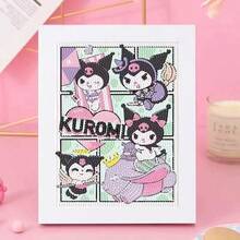 1pc Vibrant Sanrio Hello Kitty & Kuromi 5D Diamond Painting DIY Kit, 6.69x6.69 Inch Full Round Rhinestone Art With Frame - Creative Home Decor Handicraft, Desktop Display Mosaic Wall Art - Multicolor - View 13