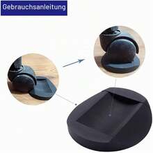 6-Piece Set Black Rubber Furniture Pads, Non-Slip Foot Pads And Caster Cups, Floor Protection For Sofa, Bed And Other Home Furniture - Black - View 4