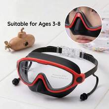 Children's Large Frame Mask-Style Swimming Goggles, Anti-Choking Panoramic High-Definition Lens, Waterproof And Anti-Fog, Integra, First Day Of School - Multicolor - View 2
