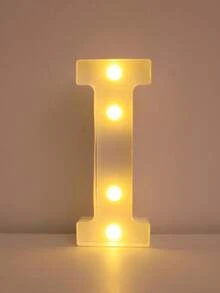 قطعة واحدة من أضواء حروف ماركي LED بحجم 21 سم لديكور المنزل، أضواء حروف ليلية LED لحفلات الزفاف وأعياد الميلاد، مصباح إشارات حروف مضيئة لديكور الفصول الدراسية والسكن الجامعي - أبيض - مشاهدة 57