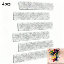 4pcs Long Strip Felt Board Self-Adhesive, Bulletin Bar Wall Decor, Mini Message Board For Home Office Dorm, Removable Photo & Note Holder (Give Away 5 Thumbtacks) - Felt Message Board - View 19