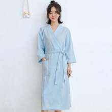 Waffle Knit Lightweight Kimono SPA & Bathrobe Women - Quick Dry - Soft, Bridesmaid Robe, Bathrobe Long Style Spring/Summer Waffle Bathrobe Absorbent Sleepwear Thin - Multicolor - View 10