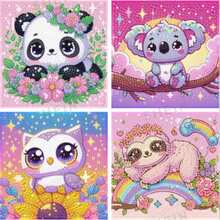 DIY Diamond Painting Cartoon Animal Series Small Decorative Painting - No Frame - View 1
