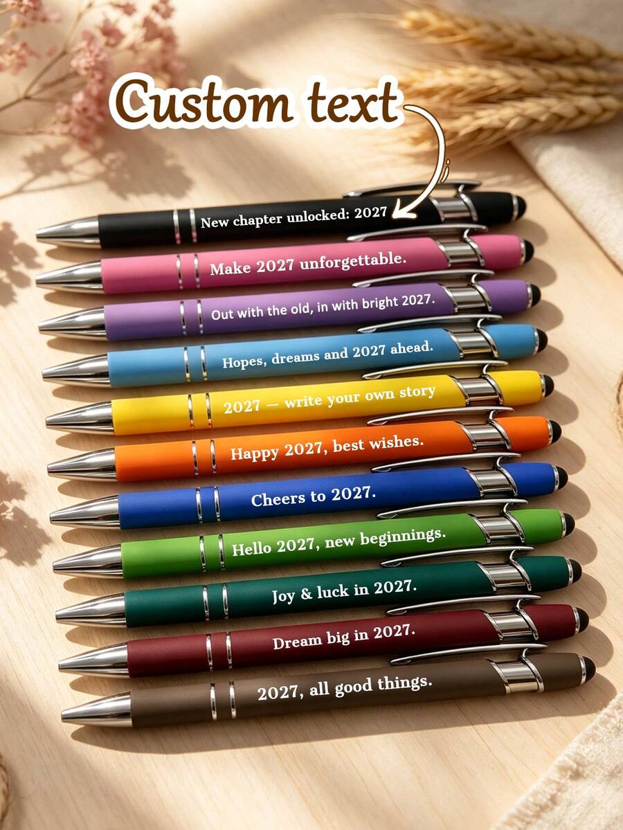 2027 Personalized Touch Stylus Pen – Customizable Logo, Bulk Engraving, Suitable For Holiday Gifts, Christmas, Halloween - Sets - View 1