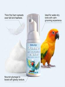 Parrot Dry Wash Mousse, Essential For Parrot Bathing, Waterless Odor Purification And Feather Nourishing, Suitable For Small Parrots, Plant-Based Gentle Formula, Compatible With Bird Skin, Dual Wet/Dry Use, Suitable For Multiple Scenarios - Feather Care Spray - View 5