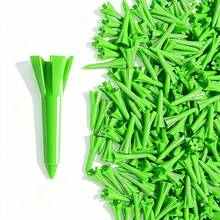 FINGER TEN Plastic Golf Tees 1 1/2 Inch Value 30 Pack, Durable Five Prong Top Short Tees With Bright Colors For Par 3s & High Visibility, Ideal For Men Women Golfers - Green - View 6