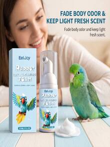Parrot Dry Wash Mousse, Essential For Parrot Bathing, Waterless Odor Purification And Feather Nourishing, Suitable For Small Parrots, Plant-Based Gentle Formula, Compatible With Bird Skin, Dual Wet/Dry Use, Suitable For Multiple Scenarios - Feather Care Spray - View 8