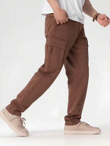 Timberland New Outdoor Sports Business Casual Stretch Long Pants For Men - Reddish-brown - View 3
