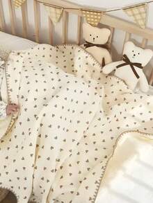 4-Layer Gauze Blanket, Newborn Swaddle Blanket, Comfortable And Breathable, Oversized Blanket 110*130cm - Multicolor - View 4