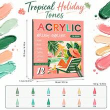Set Spidol Akrilik Cair Ujung Lembut, Seri 22 Warna Tema, Ujung Kuas Elastis Lembut dengan Garis Halus dan Terkendali, Set Kuas Lukisan Karakter Profesional untuk Siswa, Spidol untuk Menggambar Karakter Animasi DIY, Cocok untuk Kaca, Plastik, Logam, Karton, Kain, dan Berbagai Permukaan Lainnya, Cocok untuk Siswa, Kembali ke Sekolah - MultiWarna - View 26