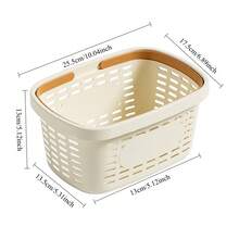 Portable Shower Caddy - 1pc Large Capacity Plastic Bathroom Storage Basket - Portable Bathroom Organizer With Handle For Storing Toiletries, Soap And Towels, Bathroom Storage And Organization, Storage Basket - Multiple Styles - View 5