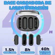 (Free Shipping) Dual Wireless Bluetooth Lavalier Microphone Set With Fast Charging Base - View 7