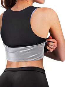 Elastic Design Sports Sweaty Waistband Shapewear Waist Training Tight Fitting Corset - Black - View 5