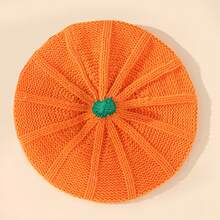 2-5 Jahre alt Kürbis gestrickte Mütze Herbst/Winter neuer Stil Halloween Kürbis warme Baskenmütze gestrickte Mütze neuer Stil Halloween Kürbis warme Baskenmütze gestrickte Mütze Winter - Verschiedenfarbig - Übersicht 7