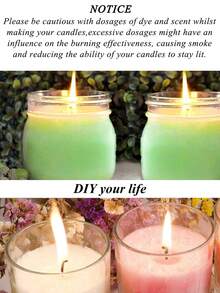 100pcs Pre-Dipped Candle Wicks With Metal Support Base, Smokeless And Lead-Free, Suitable For Soy Wax, Beeswax And Paraffin Wax Candle Making, DIY Handmade Materials, Suitable For Container Candles, Pillar Candles, Home Decor, Wedding Party, Aromatherapy Essential Oil (Multiple Lengths, High Burning Stability) - A-100pcs - View 3
