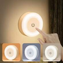 2 قطعة أضواء LED قابلة للتعديل ب- 3 ألوان، أضواء خزانة محمولة لاسلكية، قابلة للتعتيم، مناسبة لغرفة النوم، سطح المطبخ، السلالم، الممر - أبيض - مشاهدة 12
