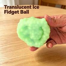 Macaron Color Particle Squeeze Toy Crunch ASMR Sound Effect Stress Relief Sensory Fidget For Adults, Translucent Stress Ball, ASMR Crunch Squishy, Bumpy Squeeze Toy, Must-Have For Stress Relief, Birthday Gift - Holiday Gift - Gift - Perfect Gift - Multicolor - View 3