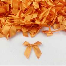 Baking Halloween Christmas, Candy Packaging Box With Bows, Packaging Bag Cookies With Bows, Cake With Bows, Cake/Dessert Decoration With Bows - Orange - View 6