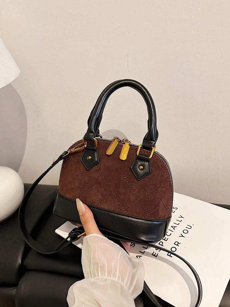 Dedoo Women's Handbag Crossbody Bag With Metal Decoration, Detachable Shoulder Strap, Large Capacity, Minimalist Luxury