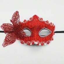 Halloween Side Butterfly Lace Half Face Mask, Festival Lace Mask Costume Prop, Cosplay Makeup Ball Party Photo Shoot Mask - Multicolor - View 14