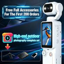 Portable Handheld Action Video Camera Camcorder 180 Degree Swivel Camera For Camping 2026 New Model Night HD Saffron Orange Autofocus AF Small With Free Tripod Memory Card And Data Cable Ultra HD Nigh - View 12