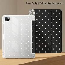 Polka Dot Lace Pattern Painted Effect Tablet Protective Case With Stand, Compatible With Honor 8/9/10/X8/X8A/X9/X8Pro/X9Pro/ MatePad SE 11 Inch/MatePad 11 Inch/11.5 Inch/MatePad Pro And More/Apple 10th/11th Gen 2025 (A16)/ Galaxy Tab A7/A9 And Other Popular Models - Multicolor - View 6