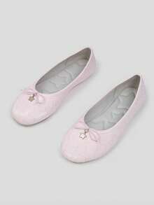 2026 Spring/Summer New Women's Bow-Decorated Ballet Flats - Pink - View 10