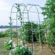 1pc, Metal Garden Arch, 100inch Large Size Heavy Duty Steel Frame Garden Arch With Gothic Style, Wedding Arch Lawn Rock Climbing - Archway - View 13
