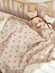4-Layer Gauze Blanket, Newborn Swaddle Blanket, Comfortable And Breathable, Oversized Blanket 110*130cm - Multicolor - View 6