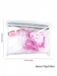 Bộ dụng cụ tẩy sơn gel đa năng, kẹp ngâm tẩy móng, cây đẩy da móng, dũa móng, miếng bông tẩy trang, bộ dụng cụ tẩy móng làm móng tại nhà - Nhiều màu - Xem 8