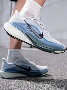 Nike Sepatu Lari Pria AIR ZOOM PEGASUS Pegasus 40 Terbaru - Abu-abu/Biru - View 1