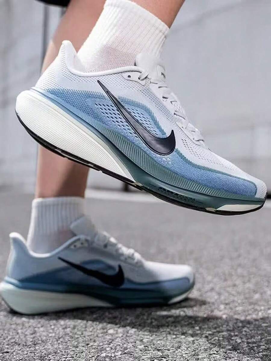 Nike Sepatu Lari Pria AIR ZOOM PEGASUS Pegasus 40 Terbaru - Abu-abu/Biru - View 1