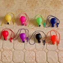 Hand-Squeeze Whistle, No Blowing Required Handheld Rubber Whistle, High Volume Emergency Whistle With Key Ring, Suitable For Coaches, Referees, Outdoor Sports - Multicolor - View 1